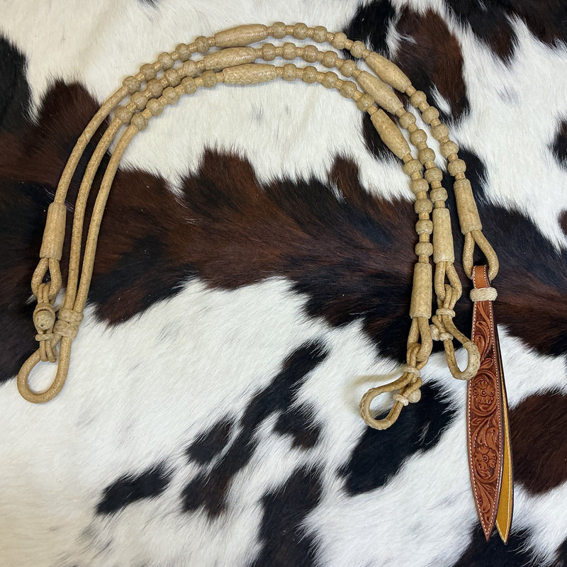 30 Plait Cowboy Oklahoma Reins & Romal