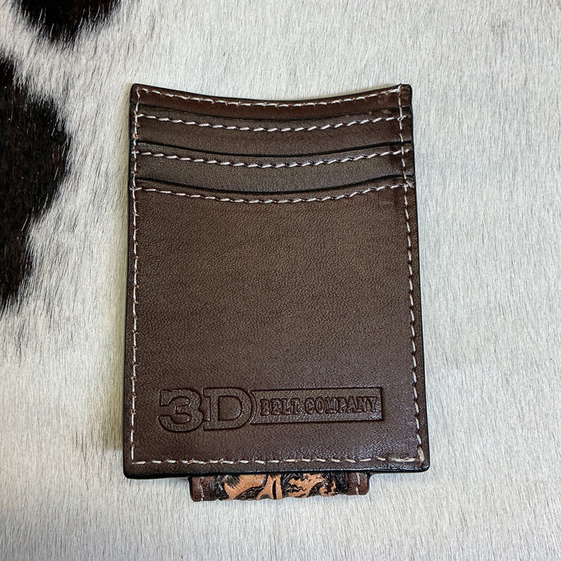 Checkered/Floral/Basket Money Clip Wallet