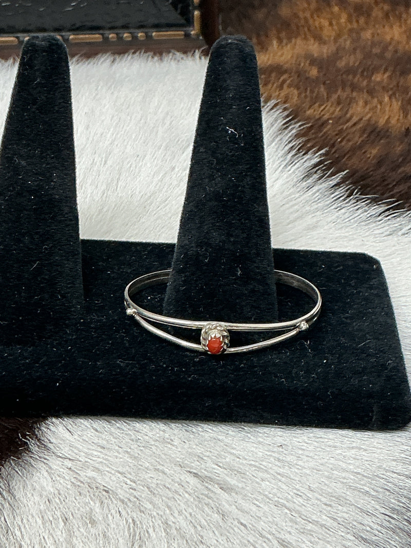 Sterling Silver w/Stones Baby Bracelet