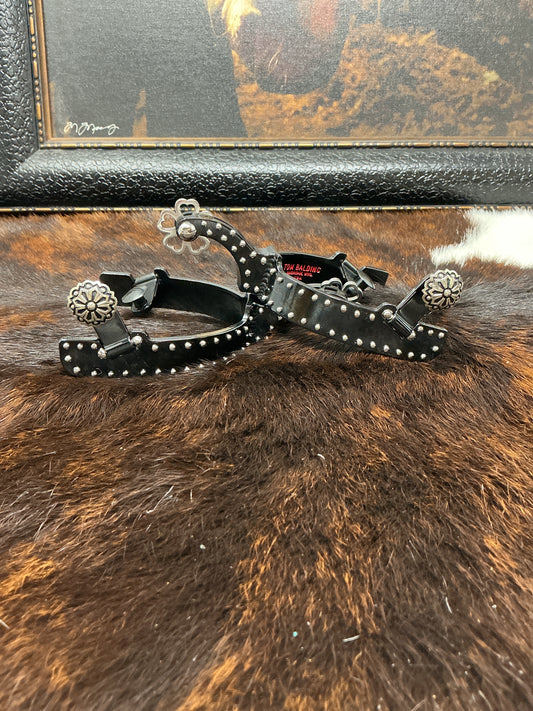 Ladies Spur- #44 Dots With Black Finish
