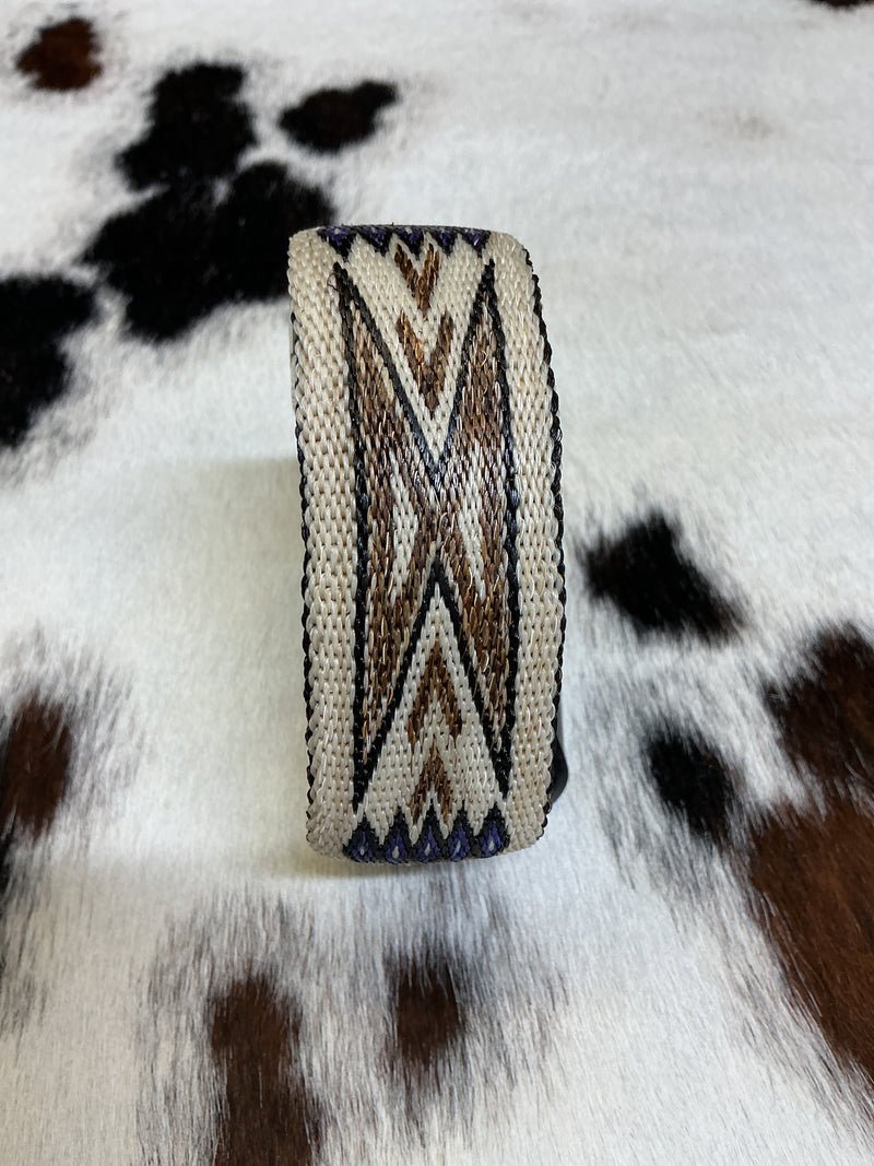 Hitched Horsehair Cuff Bracelet