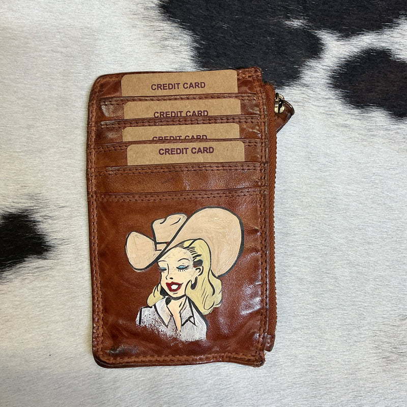 Hand Painted Card Wallets