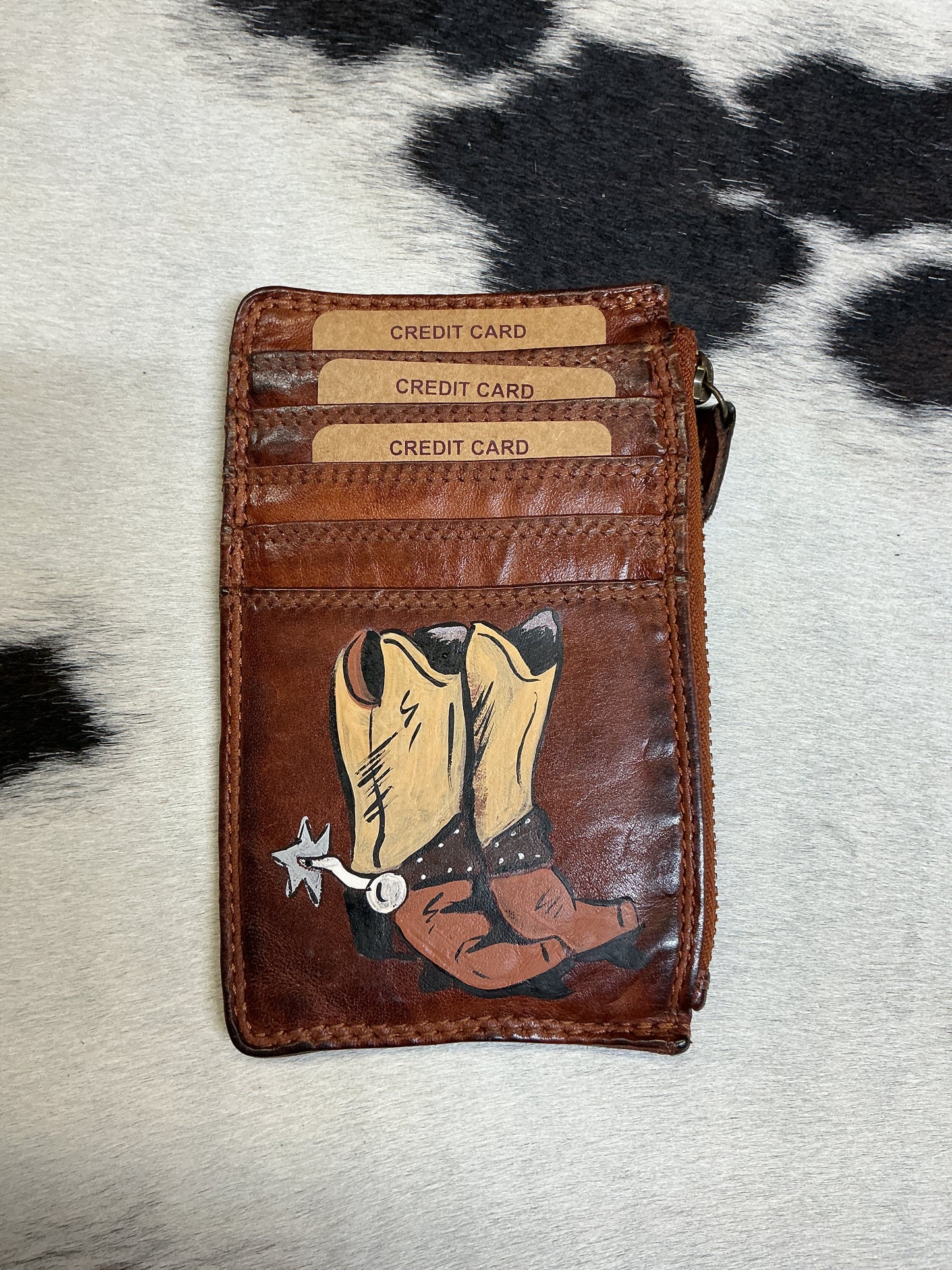 Hand Painted Card Wallets