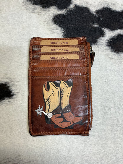 Hand Painted Card Wallets