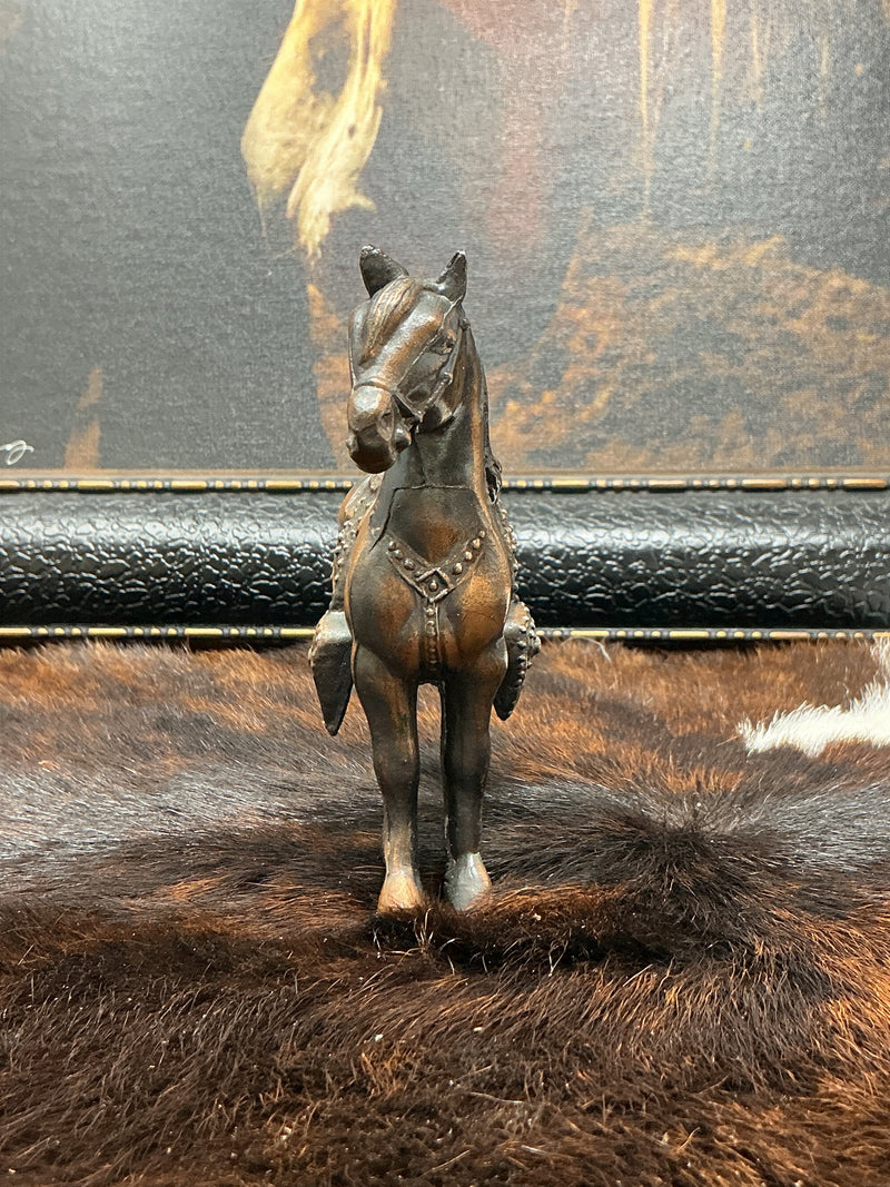 Vintage Metal Coppertone Horse