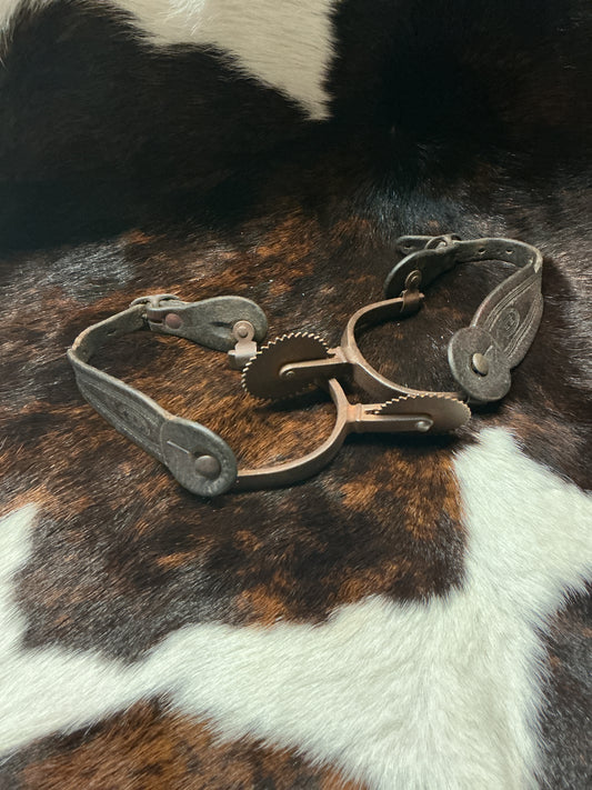 Early Buerman Spurs w/Harpham Bros. Straps