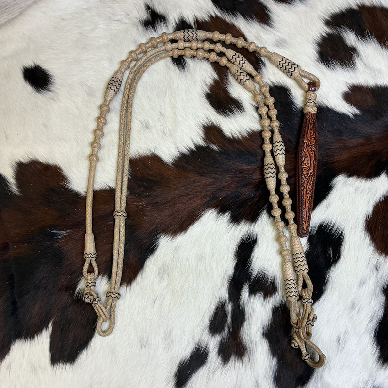 24 Plait Oklahoma w/accents Reins & Romal