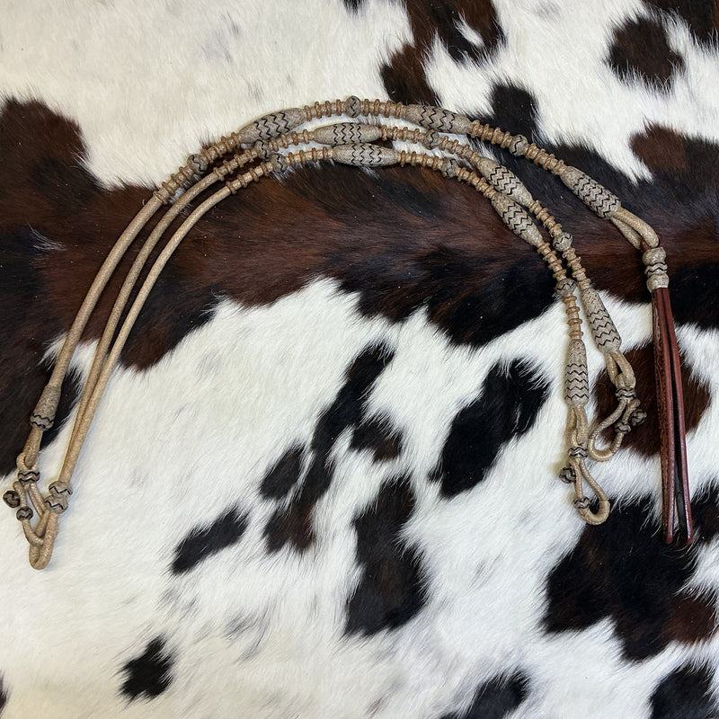 24 Plait California w/accents Reins & Romal