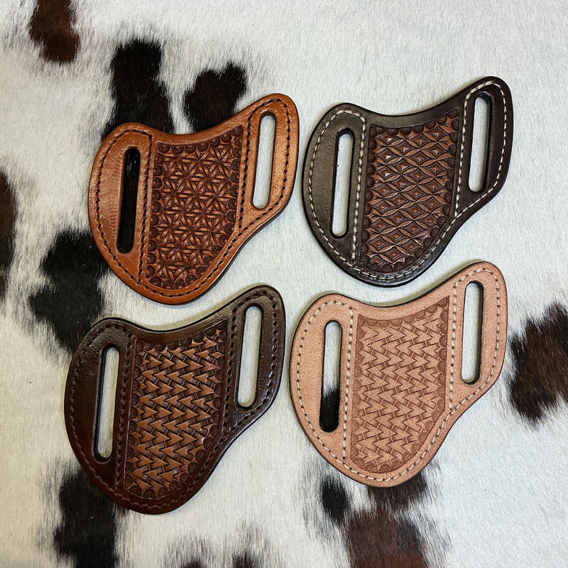 Pocket Knife Stamped Cross Draw Sheath