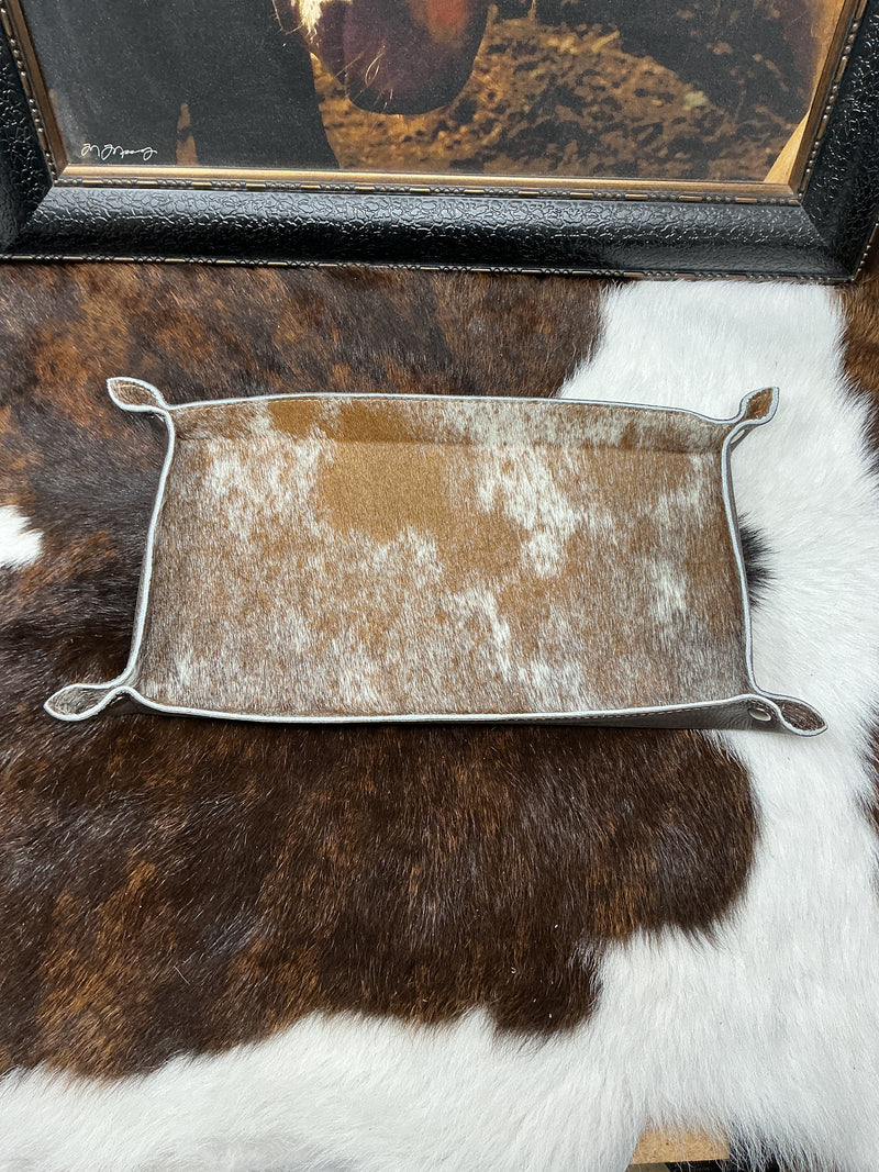Large Cowhide Tray