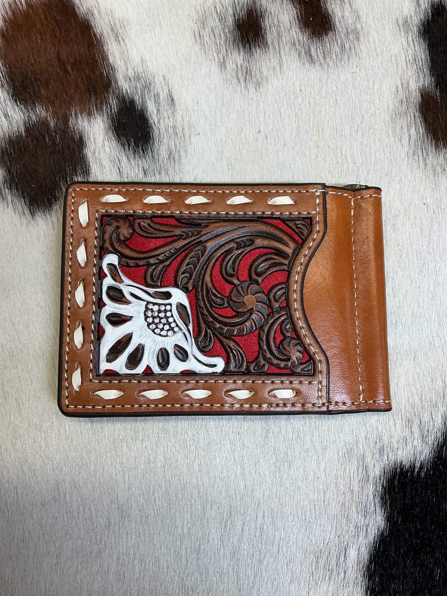 Leather Wallet w/Money Clip