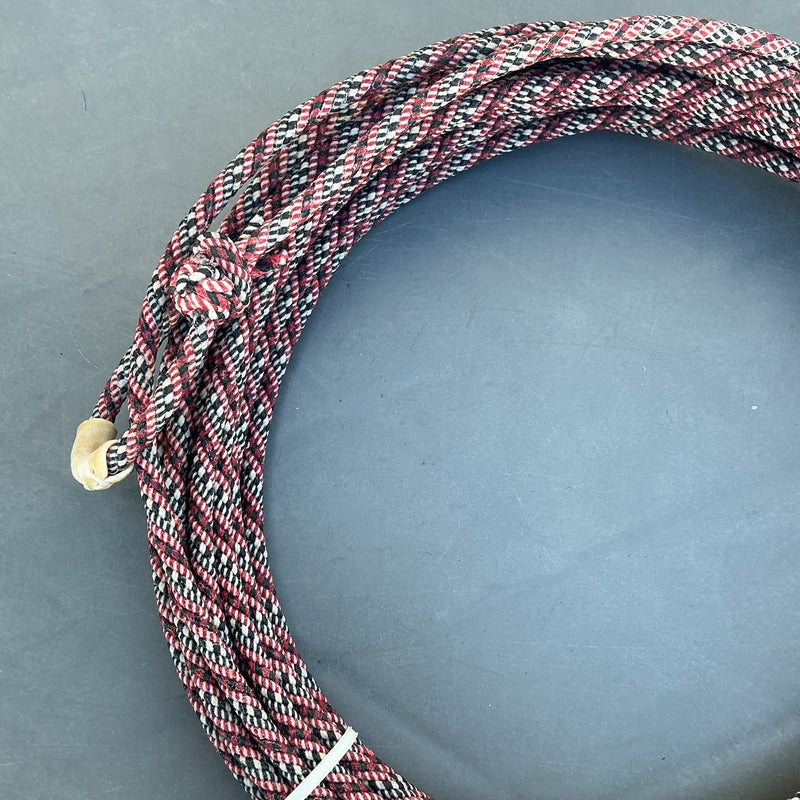 Left Twist 5/16" Waxed Cotton - Red, Black & White
