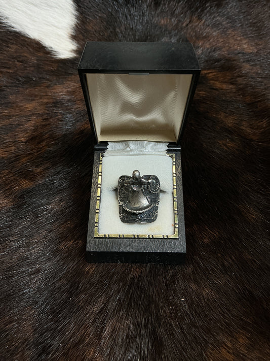 Sterling Silver Saddle Ring