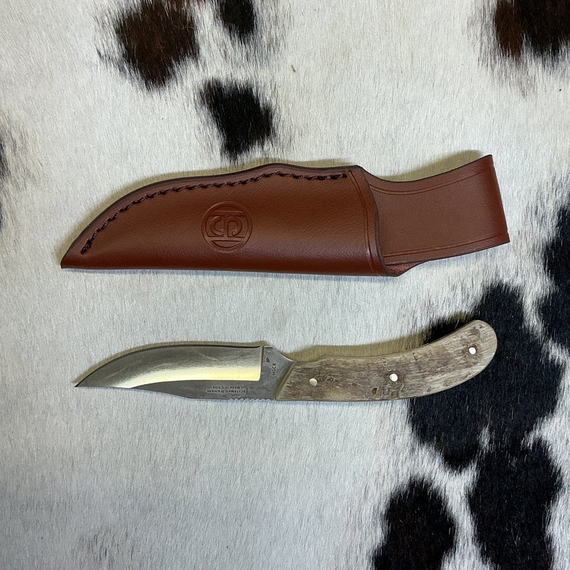 Fixed Blade Ram Horn Handle Knife