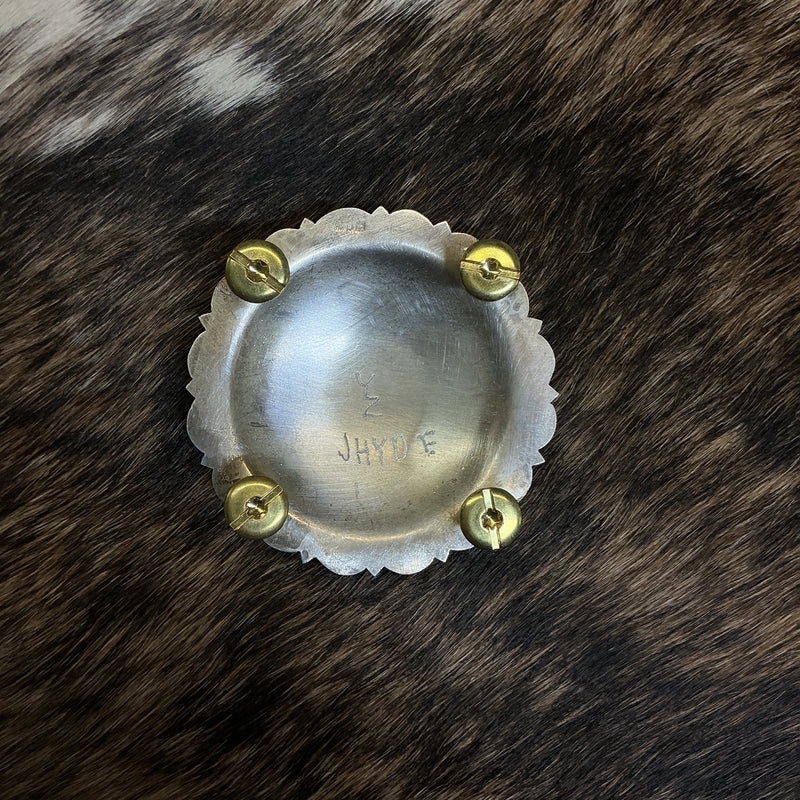 Sterling Silver 2 3/4" Chicago Screw Concho