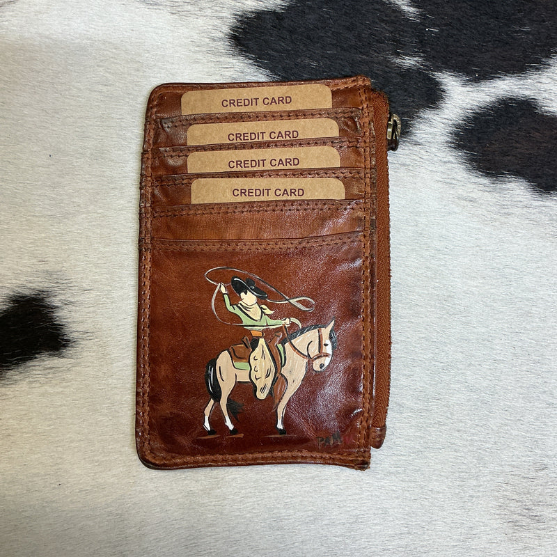 Hand Painted Card Wallets