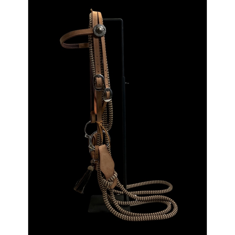 B/B Great Basin Rough Out Snaffle Bit Set Up