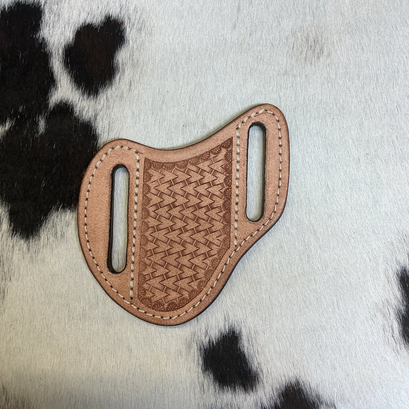 Pocket Knife Stamped Cross Draw Sheath