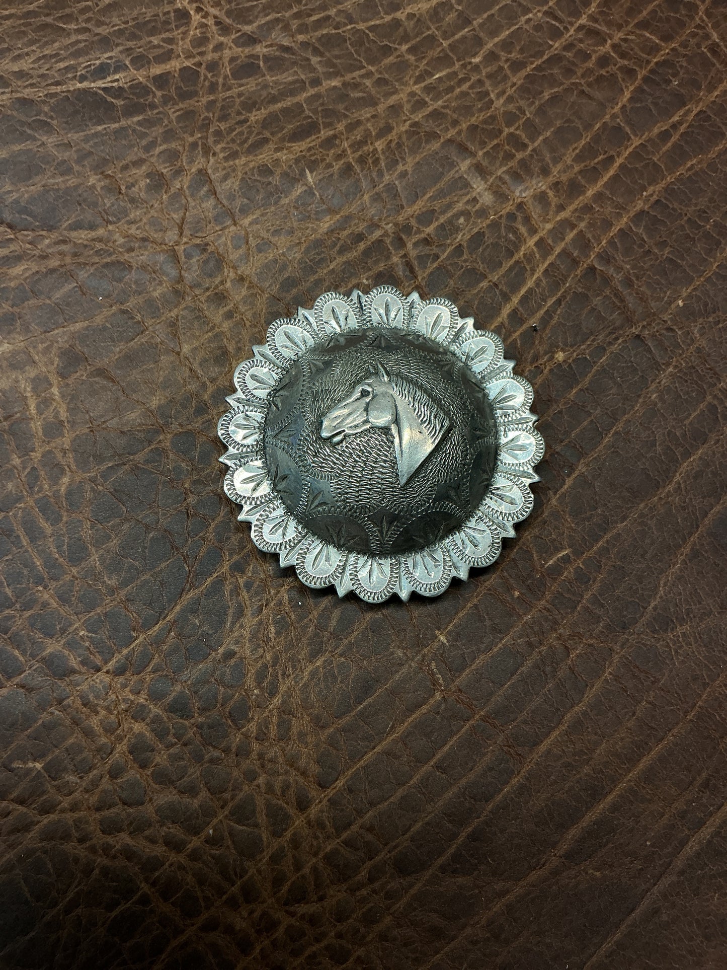 Vintage Keystone Bros. Sterling Silver Concho
