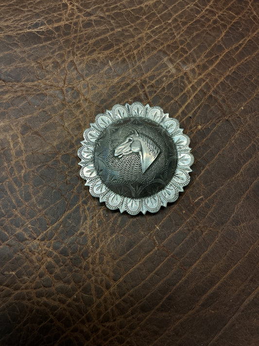 Vintage Keystone Bros. Sterling Silver Concho