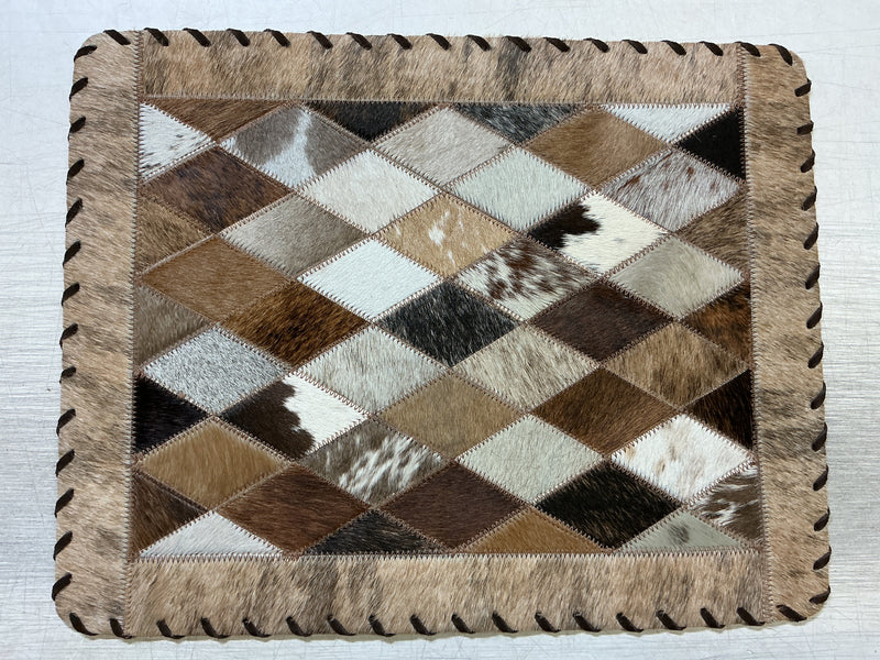 Cowhide Placemat - Diamond Pattern