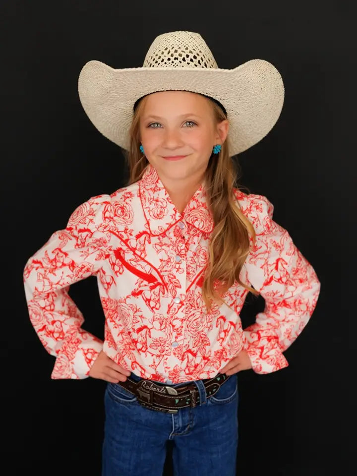 Performance Shirt, Red Floral