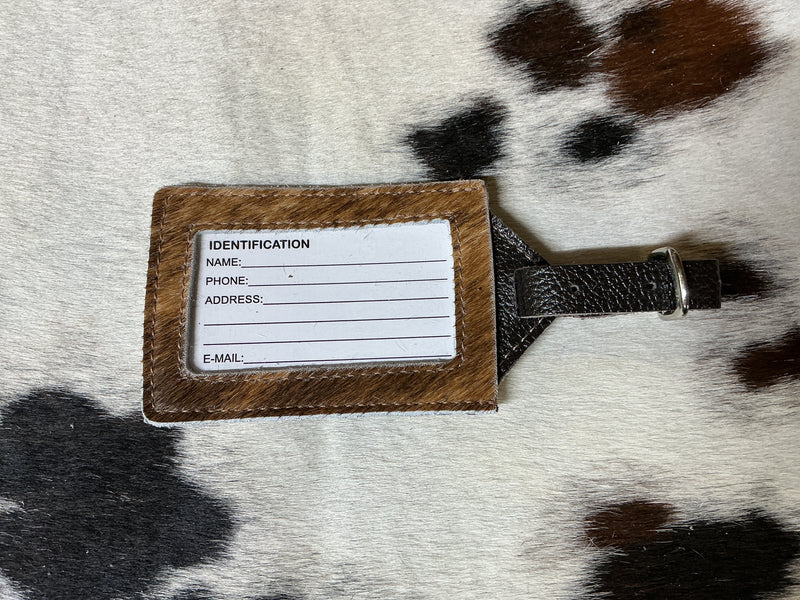 Cowhide Luggage Tags