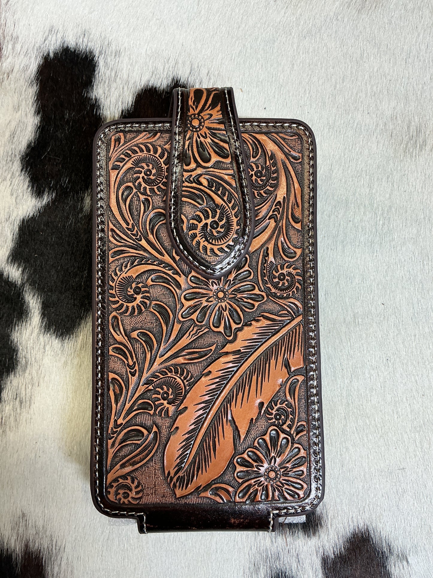Floral Carved Cell Phone Case