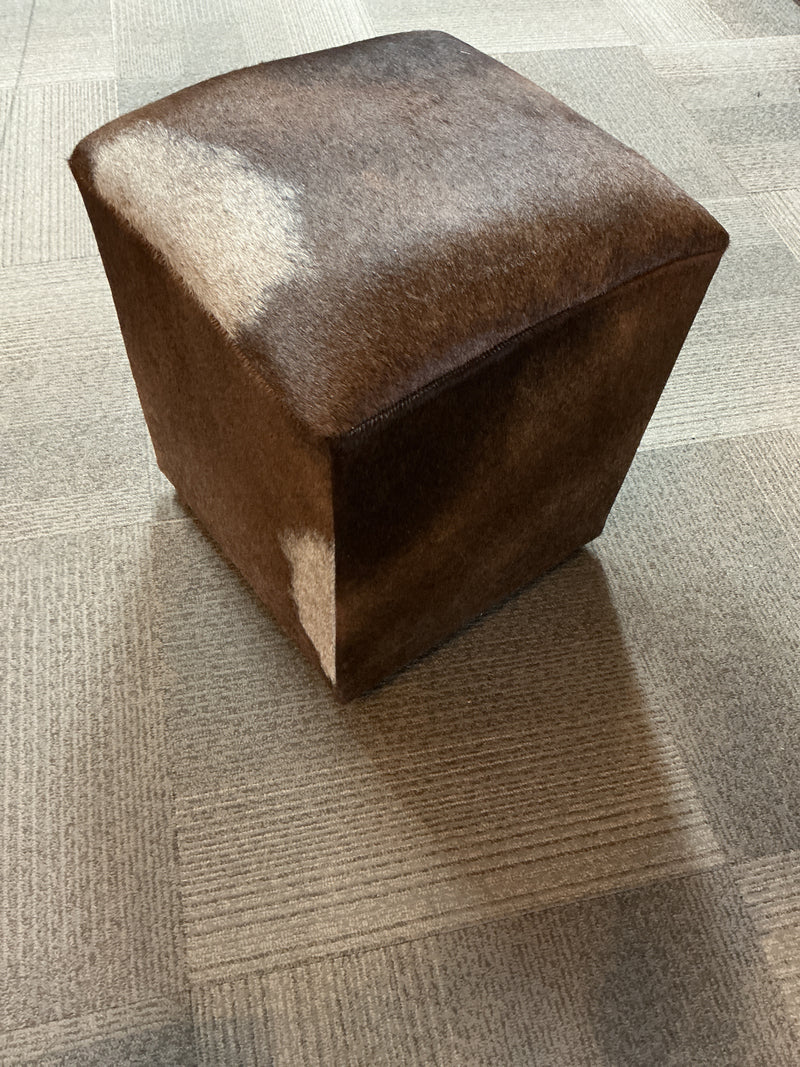Cowhide Ottoman - Square