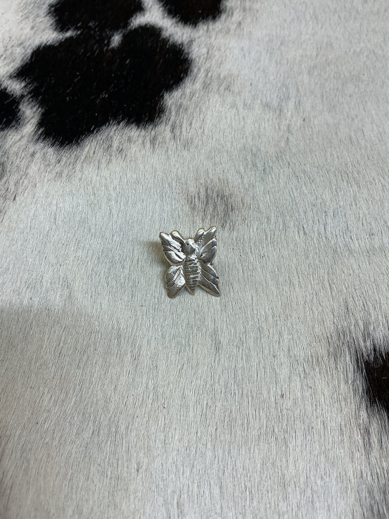 Sterling Silver 1" Bee Bolt Back Concho