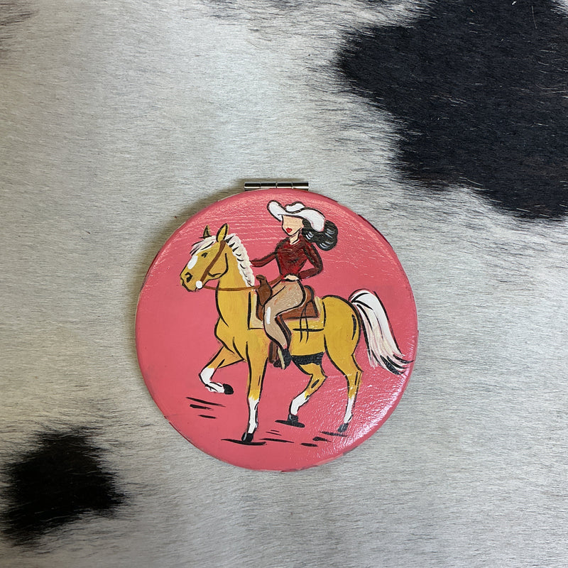 Hand Painted Compact Mirror