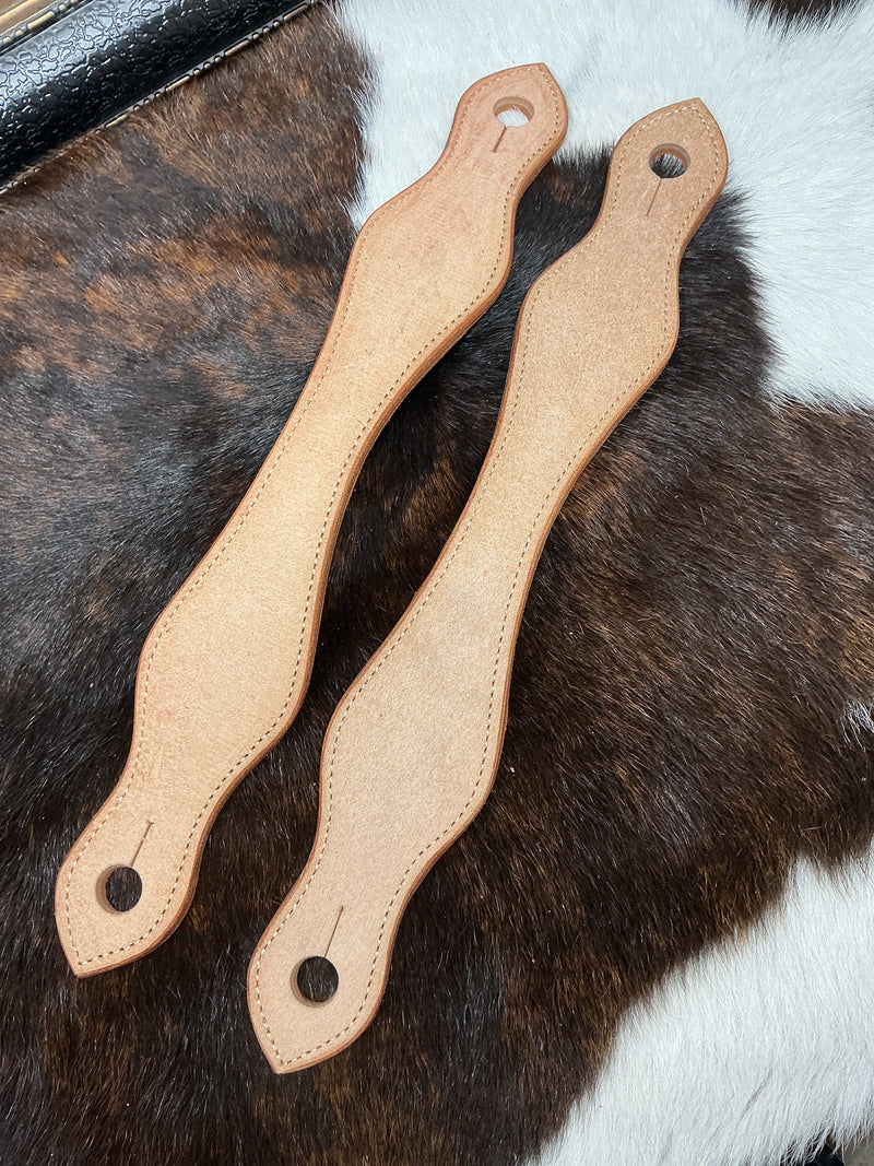 B/B Rough Out Doubled & Stitched Slobber Leathers