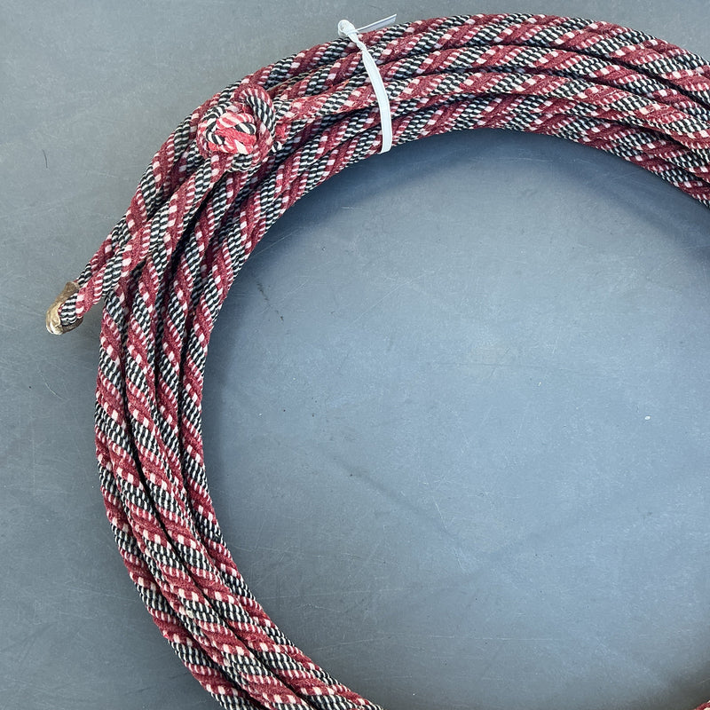 Left Twist 5/16" Waxed Cotton - Red, Black & White