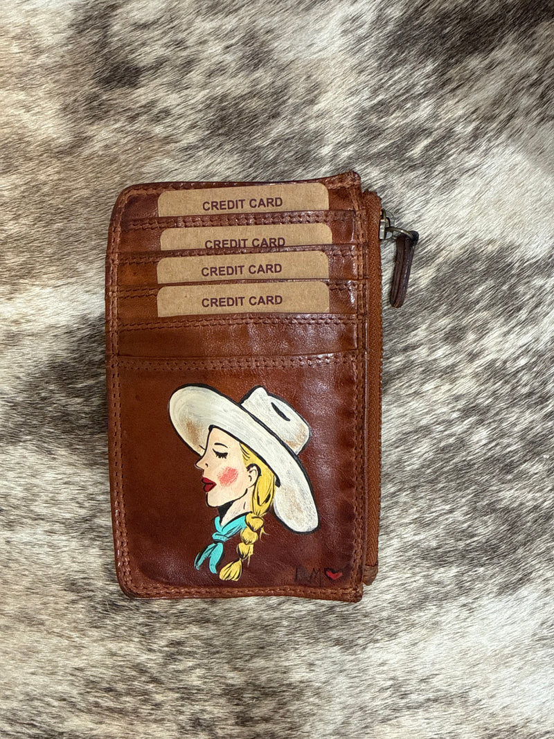 Hand Painted Card Wallets