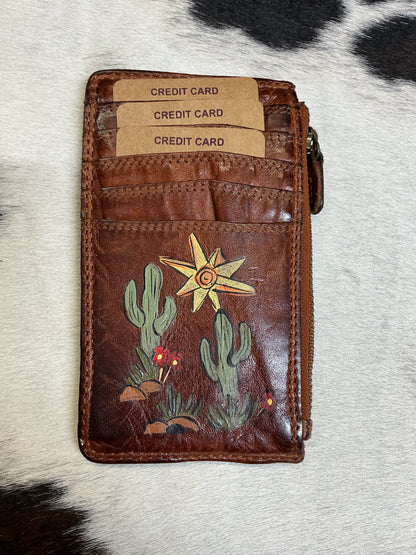 Hand Painted Card Wallets