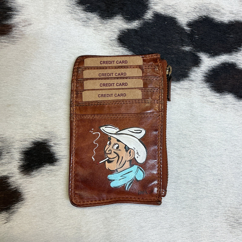 Hand Painted Card Wallets