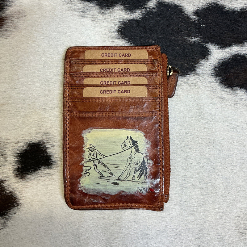Hand Painted Card Wallets