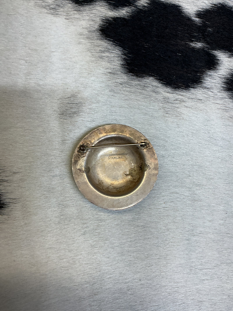 Vintage Sterling Concho Pin