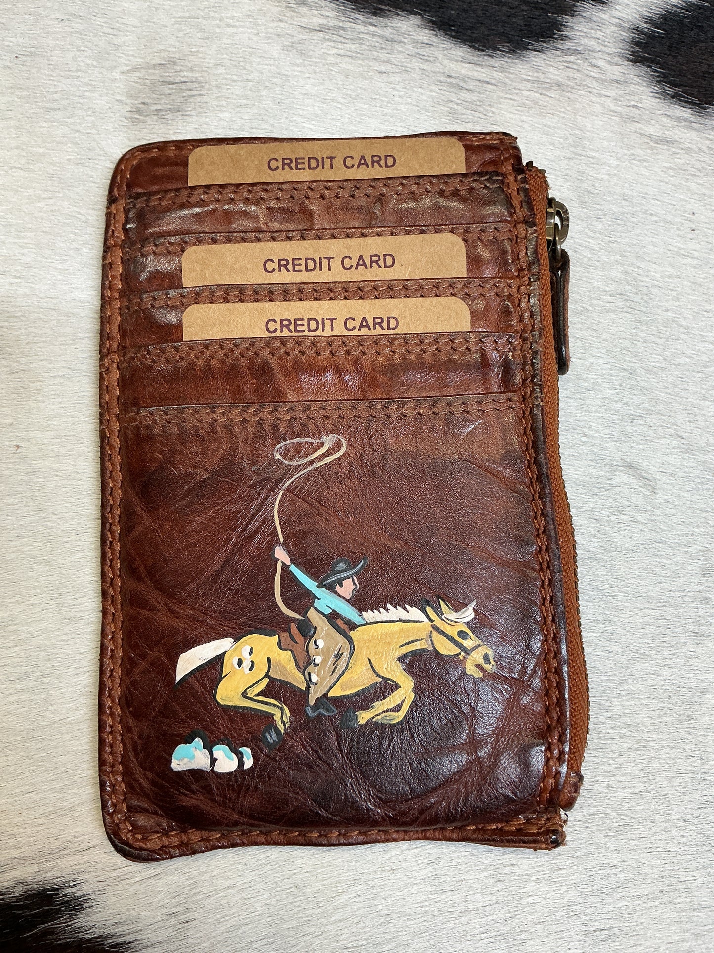 Hand Painted Card Wallets