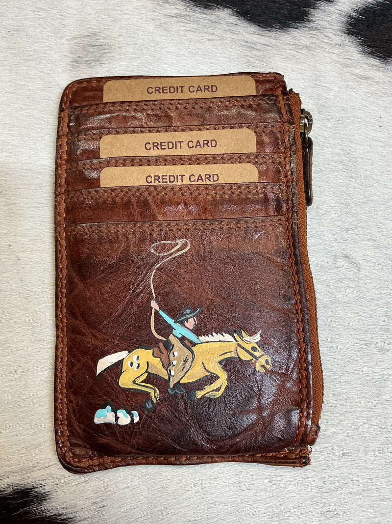 Hand Painted Card Wallets