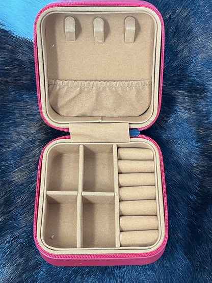Hand Painted Jewelry Case Small Square