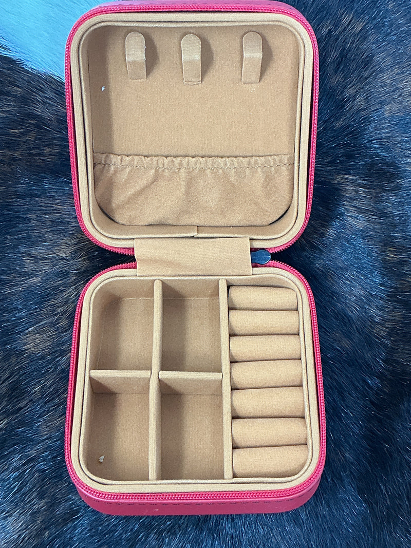 Hand Painted Jewelry Case Small Square