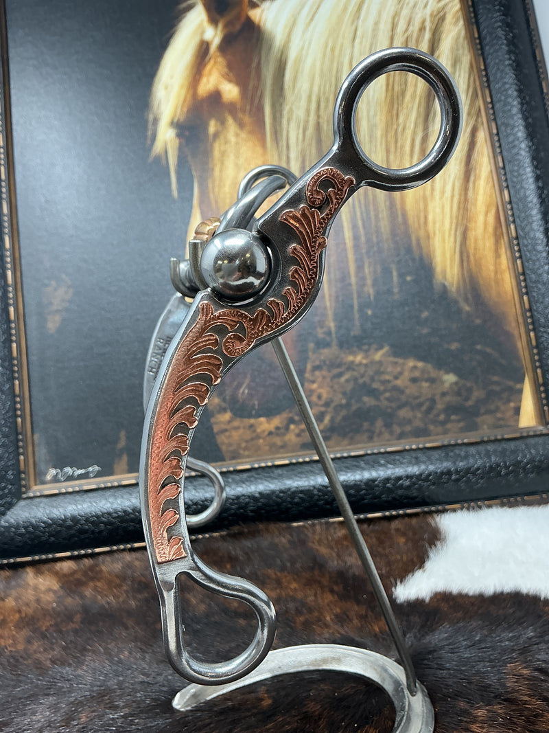 HR02- Copper Trim Short Spoon Mouth Bit