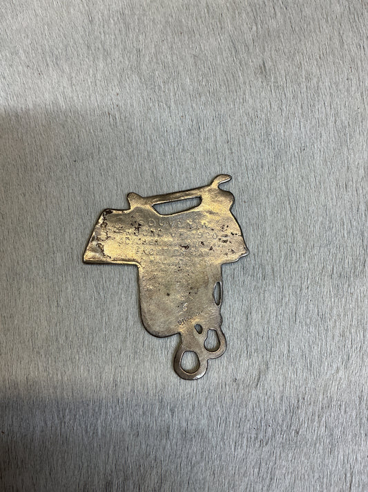 Vintage Sterling Saddle Fob