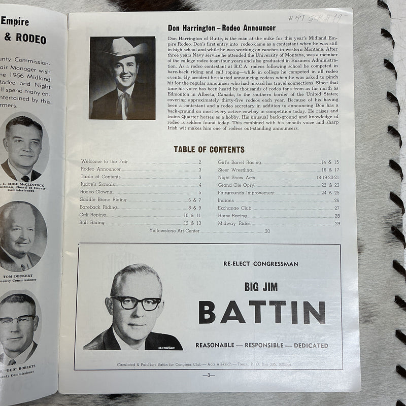 1966 Midland Empire State Fair Program