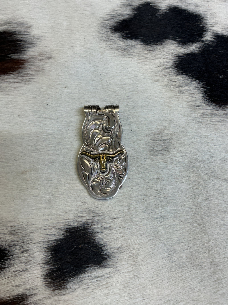 Engraved Money Clip w/Overlay Design