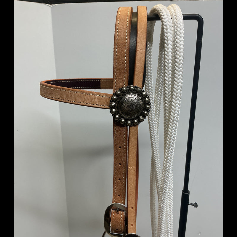 B/B Great Basin Rough Out Snaffle Bit Set Up