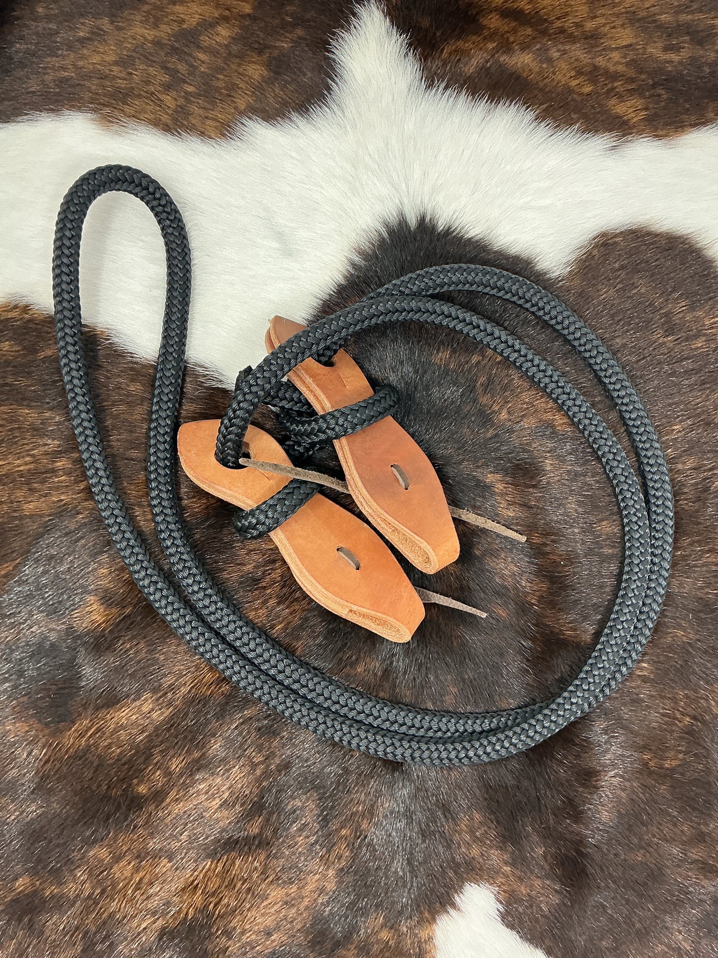 7' Training Rein w/Slobber Leathers