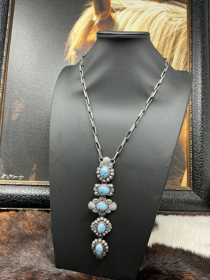 Sterling Silver w/Turquoise Necklace