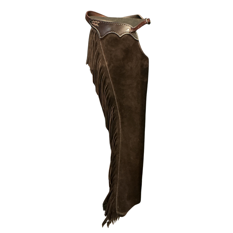 Dark Brown Roughout Shotgun Chaps